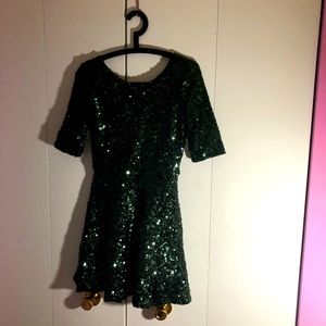 French connection Like  new Green sequin dress